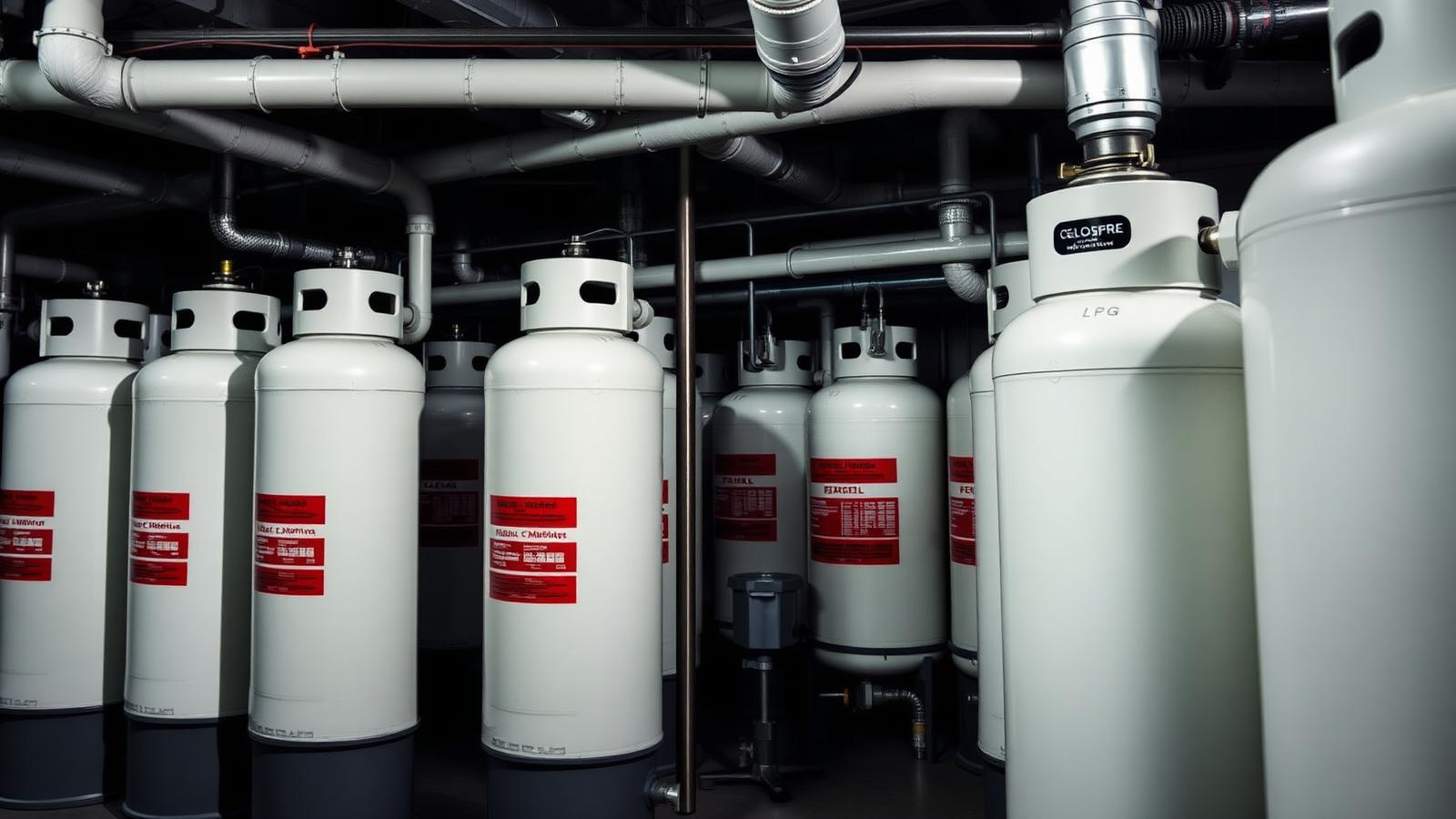 LPG vaporizer factory floor